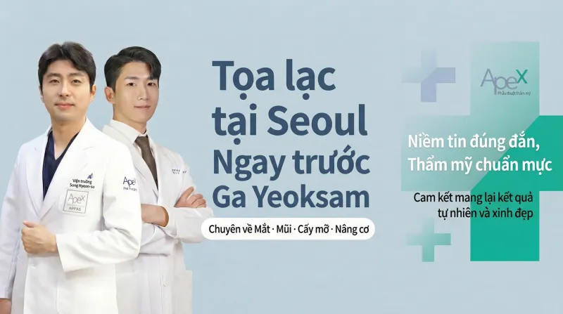 Viện thẩm mỹ APEX - Phòng khám chuyên khoa thẩm mỹ làm đẹp Gangnam Yeoksam